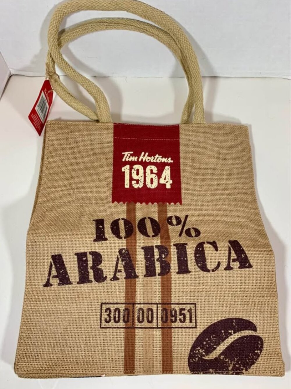 Tim Hortons Burlap Tote Bag